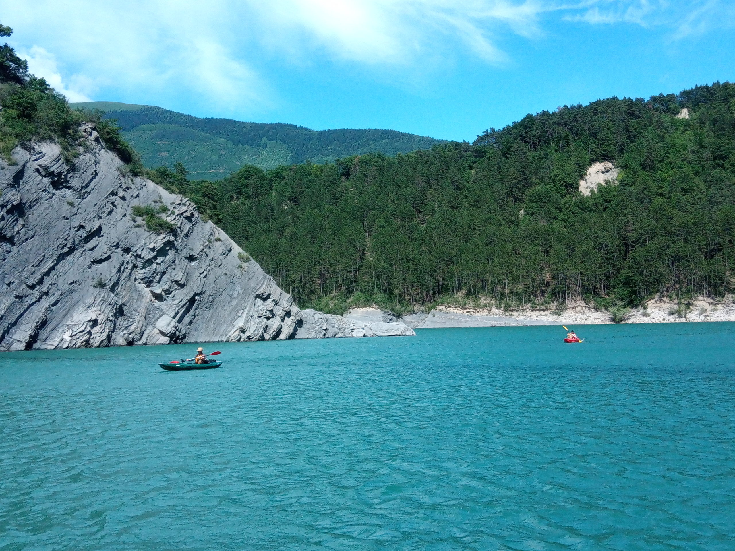 lac bleu canoë kayak